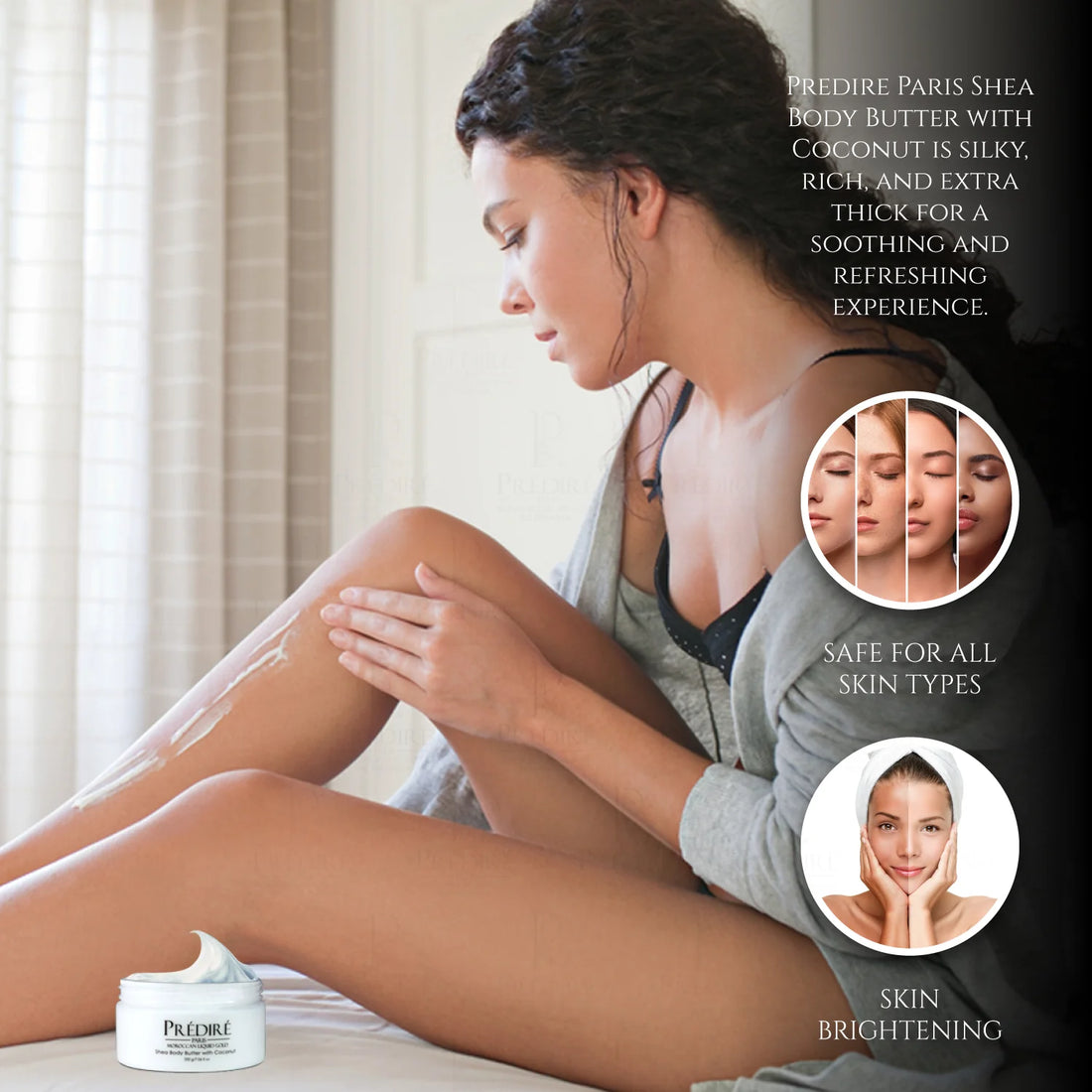 Shea Body Butter with Coconut, Argan Oil & Vitamin E Booster