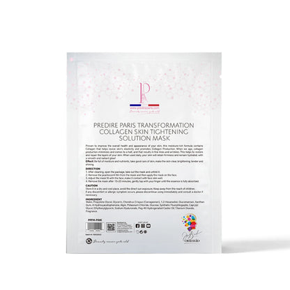 Predire Paris Transformation Collagen Skin Tightening Solution Mask-Single Mask