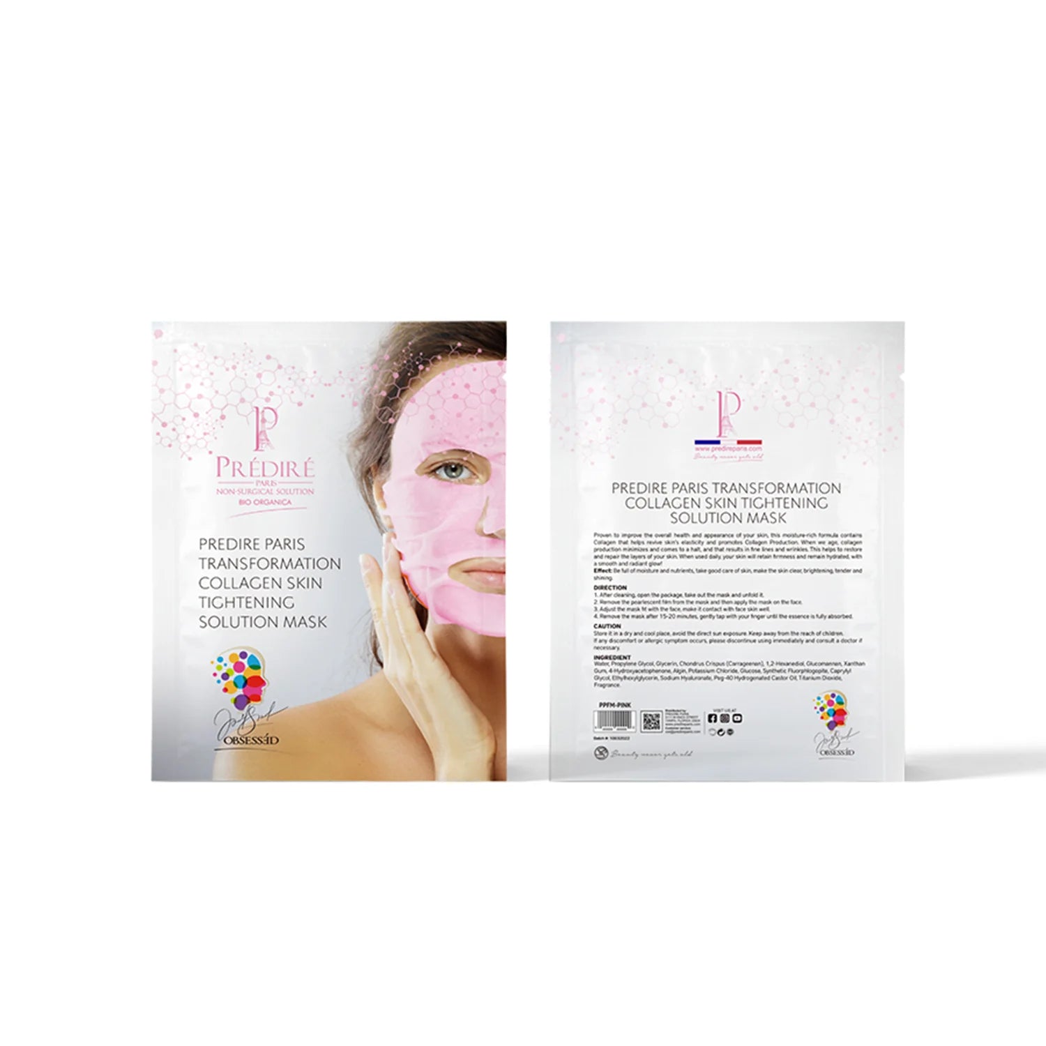 Predire Paris Transformation Collagen Skin Tightening Solution Mask-Single Mask